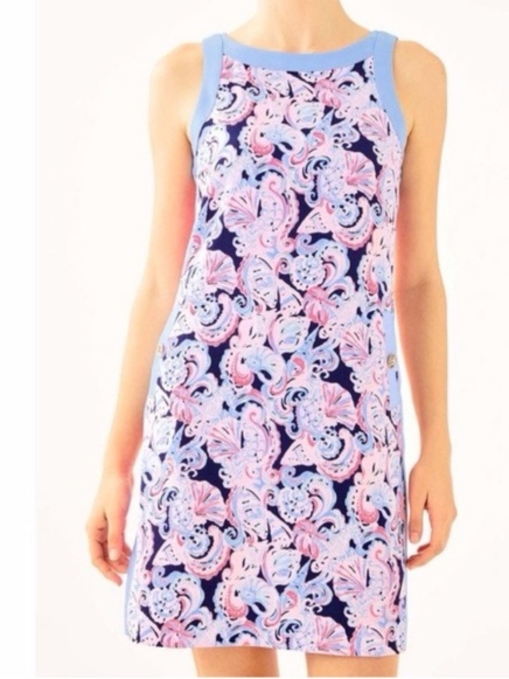 Lilly Pulitzer Angie Stretch Shift Dress | Size 00 | Palm Beach Perfection 🌴🩷🐚 - Picture 5 of 7